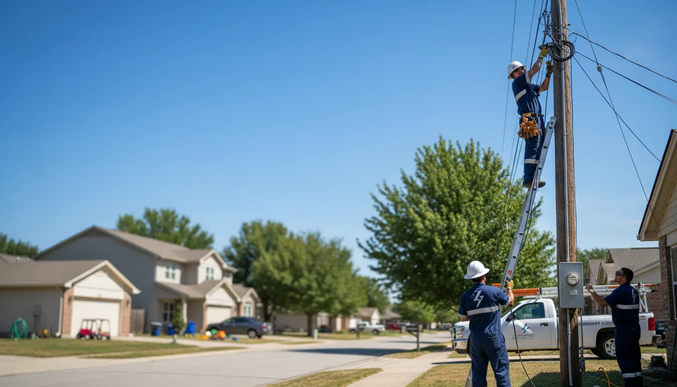 Residential electrician providing installation services in Auburn, IL